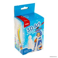 Набор для рисования Lori 3D Art. Игрушка-раскраска Снегурочка с белочкой Ир-018