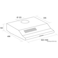 Кухонная вытяжка Pyramida Uno 60 Black