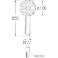 Душевая лейка Roca Stella 5B1B03C07