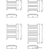 Полотенцесушитель Luxon G T500 80x40