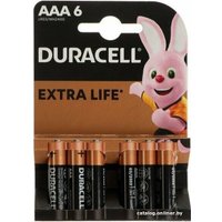 Батарейка DURACELL Basic LR03 6 шт