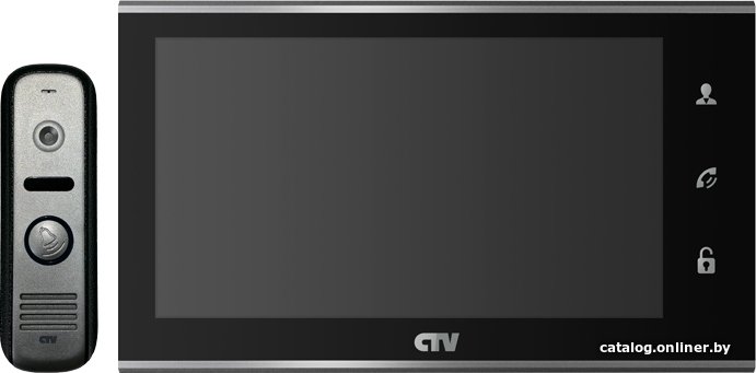 Комплект видеодомофона CTV DP2702MD (черный)