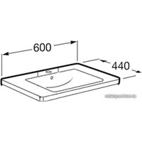 Умывальник Roca Unik The Gap 60 [A327472000]