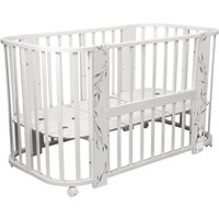 Кроватка-трансформер Indigo Baby Line 5 в 1 с поперечным маятником (зайка)