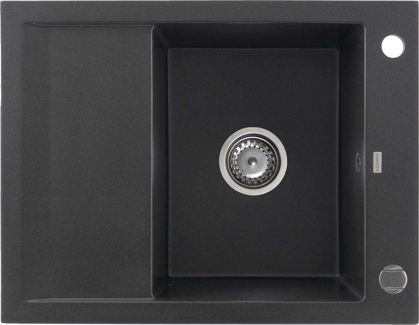 Кухонная мойка Kernau Kgs M 4565 1B1D Black Metallic