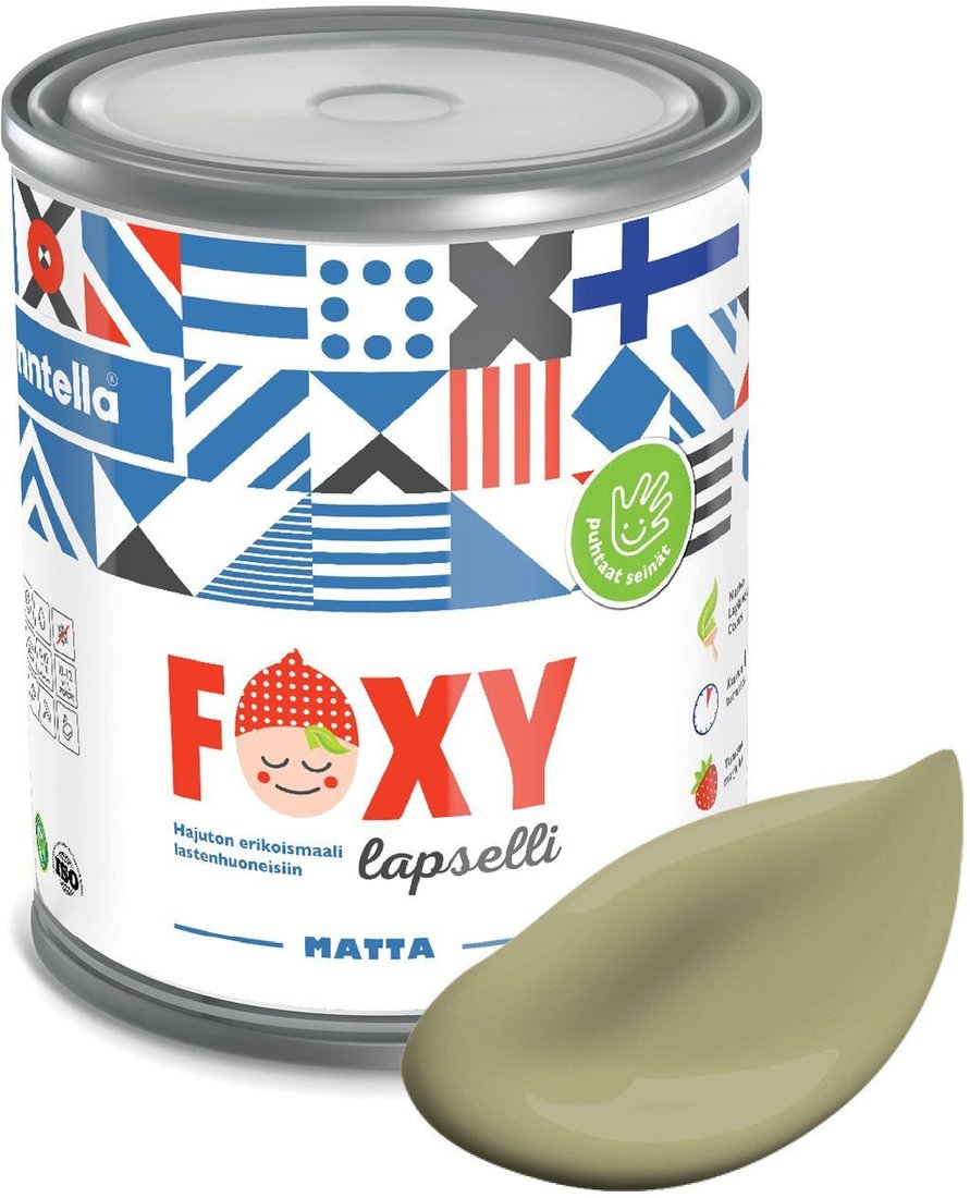 

Краска Finntella Foxy Lapselli Matte Pelto F-50-1-1-FL267 0.9 л (зеленый)