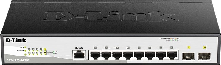

Управляемый коммутатор 2-го уровня D-Link DGS-1210-10/ME/B1A
