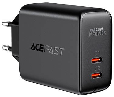 

Сетевое зарядное AceFast A9 (черный)