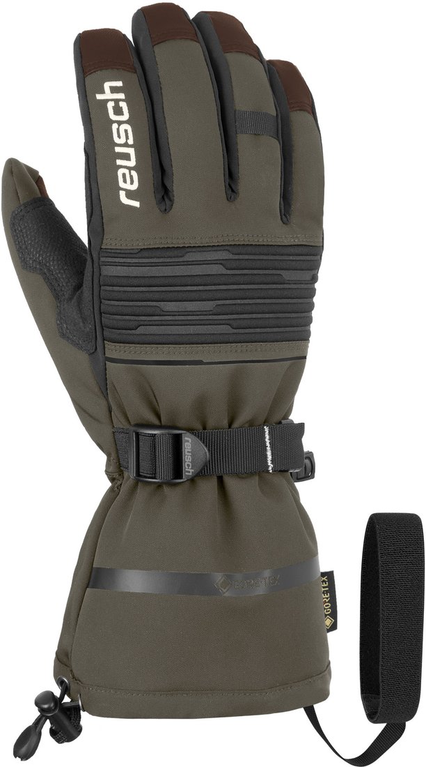 

Горнолыжные перчатки Reusch Isidro Gtx Burnt 4901319-5499 (р-р 9, Olive/Dark Brown)