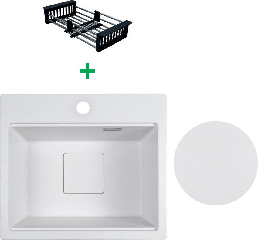 

Кухонная мойка Marblan Comfort 48 (иней, с сифоном и колландером)