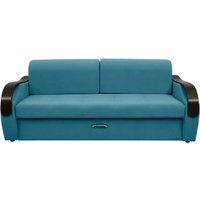 Диван Сириус Лидер-6 НПБ 225x110 (Eva 29 велюр голубой)