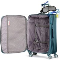 Чемодан-спиннер Mironpan 50161-2-M 68 см (бирюза)