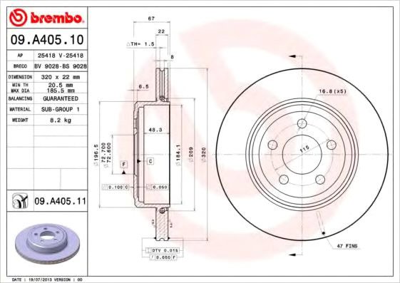 

Brembo 09A40511