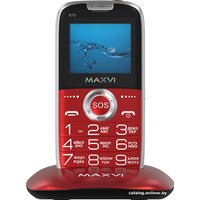 Кнопочный телефон Maxvi B10 (красный)