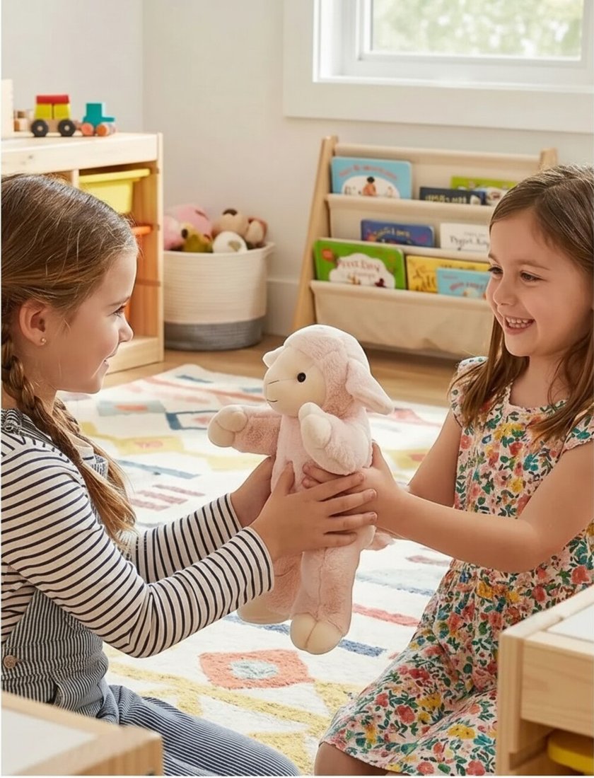 Классическая игрушка BelToys Ягненок Дэйзи 45см (латте)