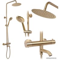 Душевая система  Rea Lungo matt gold REA-P6604
