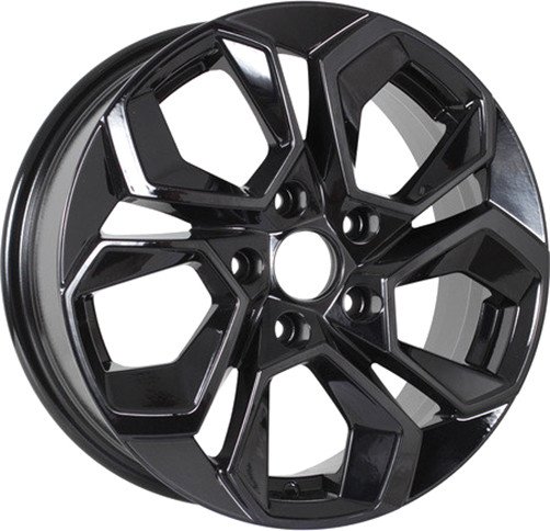 

Литые диски KDW KD1620 16x6.5" 5x114.3мм DIA 67.1мм ET 45мм Black Painted