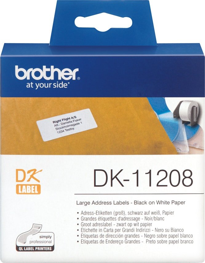 

Самоклеящаяся термобумага Brother DK11208 (38x90 мм, 400 шт)