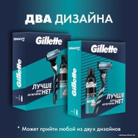 Подарочный набор Gillette Mach3 с 1 сменной кассетой + пена для бритья Алоэ 200 мл