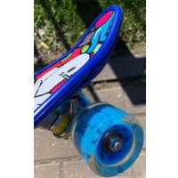 Пенниборд MicMax JP-HB-311 (синий/граффити)