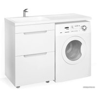  Raval Тумба под умывальник Forte 120 For.01.120.L/N/W (левый, белый)