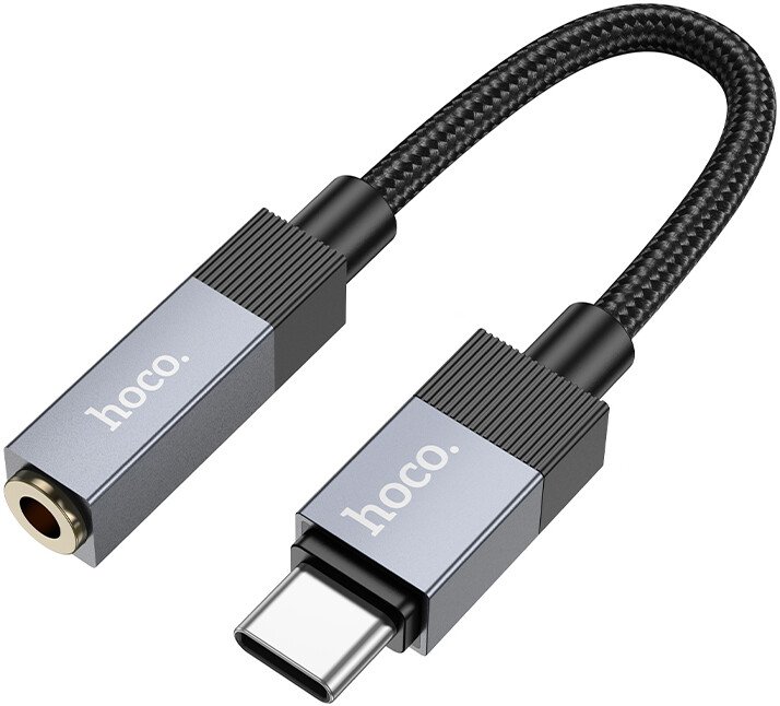 

Адаптер Hoco UPA32C USB Type-C - 3.5 mm Jack (0.15 м, черный)