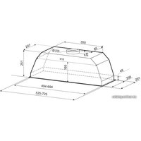Кухонная вытяжка Krona Ameli 600 inox PB