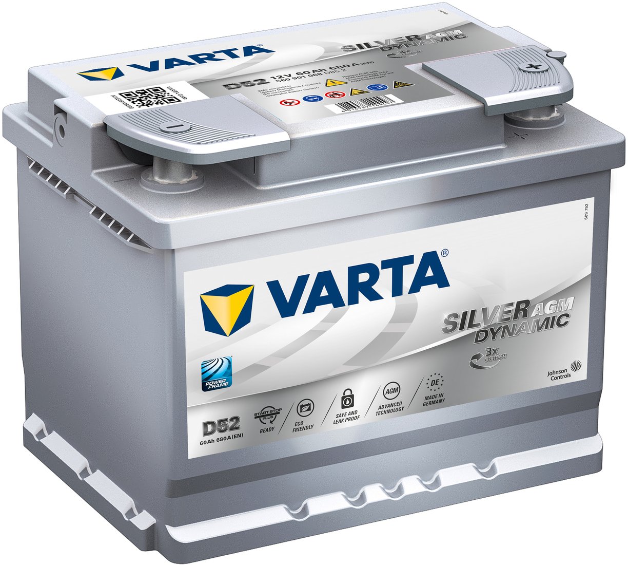 

Автомобильный аккумулятор Varta Silver Dynamic AGM 560 901 068 (60 А·ч)