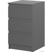 Тумба НК-Мебель Stern Т-9 3-я 72677834 (серый графит)