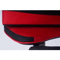 Игровое (геймерское) кресло Calviano 1584 (велюр, черный/красный)