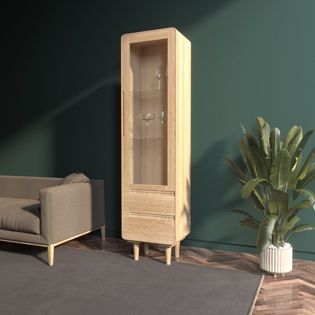 

Шкаф-витрина Артсквер Аманди (натуральный)