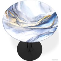 Журнальный столик Sheffilton SHT-CT55/H43 (млечный путь/черный муар)