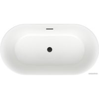 Ванна Wellsee Chic Riviera 149x78 236801003 (отдельностоящая ванна белый глянец, экран, ножки, сифон-автомат матовый черный)