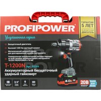 Гайковерт Profipower T-1200N (с 1-им АКБ, кейс)