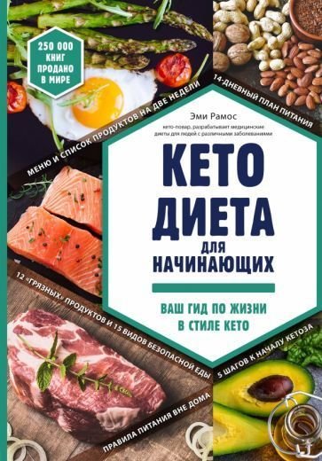 

Книга издательства Эксмо. Кето-диета для начинающих (Рамос Э.)