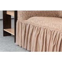 Пледы, покрывала Софатэкс Стандарт КПО-7 Венеция с оборкой 00944 (капучино)