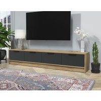 Тумба Интерлиния ТВ Концепт КТ-ТВ4-35 (антрацит/дуб золотой)