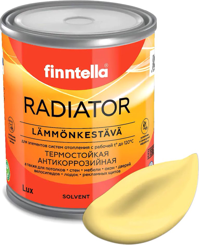 

Краска Finntella Radiator Aurinko F-19-1-1-FL115 0.9 л (палевый)