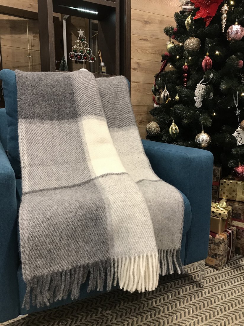 

Плед Klippan-Saule Серый меланж 170x210