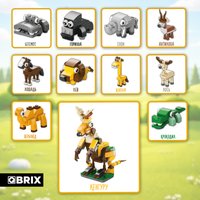 Конструктор QBRIX Мир Животных 10в1 32032