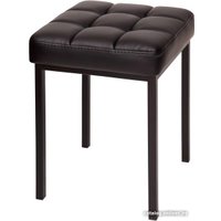 Табурет Древпром Пуф ДП3-08 (черный матовый/темно-серый)