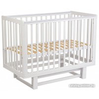 Классическая детская кроватка Polini Kids Simple 340 маятник (белый)