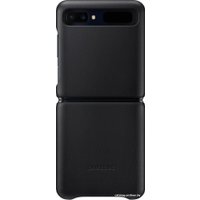 Чехол для телефона Samsung Leather Cover для Galaxy Z Flip (черный)