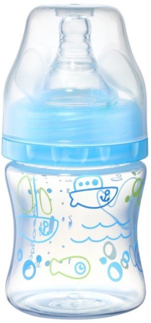 

Бутылочка для кормления BabyOno Антиколиковая с широким горлышком 402/03 (120 мл, голубой)