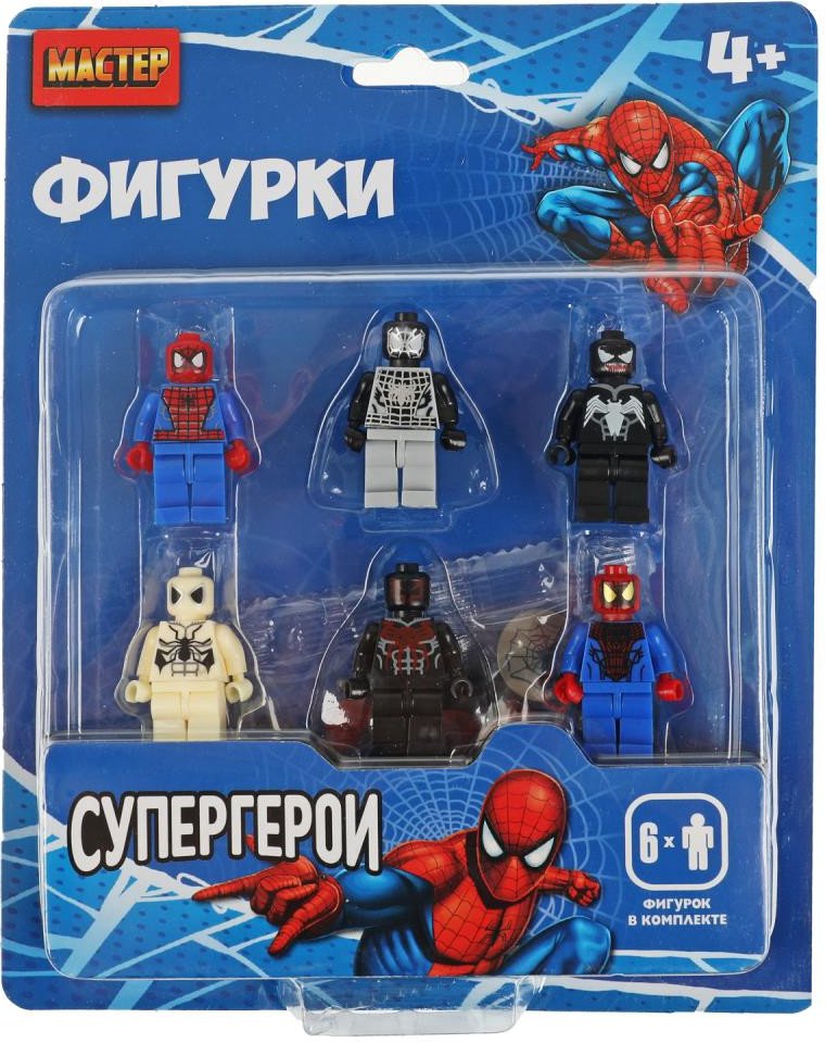 

Конструктор Shantou Мастер фигурки супергерои 18068-ZH (6 шт)