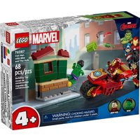 Конструктор LEGO Super Heroes Железный человек на мотоцикле и Халк 76287