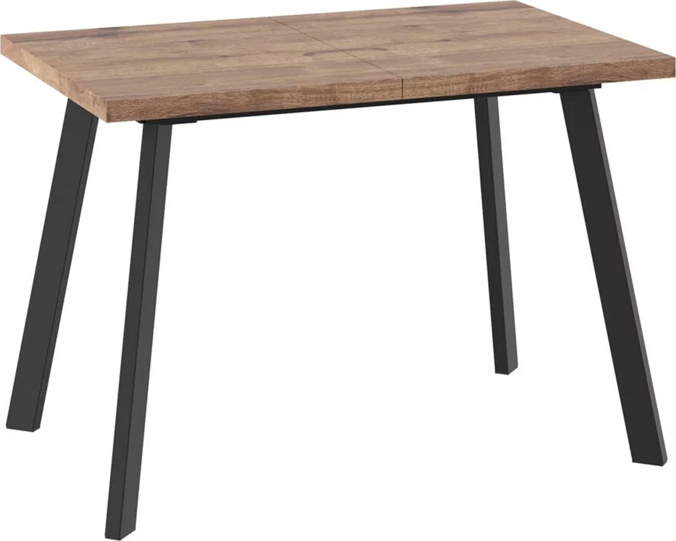 

Кухонный стол Мамадома Borg-110 раздвижной 110-142х70 (дуб веллингтон/черный)