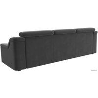 Диван Лига диванов Линдос (велюр, серый)