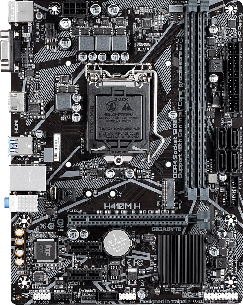 

Материнская плата Gigabyte H410M H (rev. 1.0)