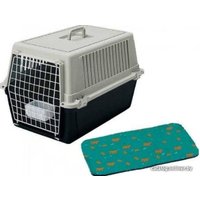 Переноска Ferplast Atlas 30 (черный, с ковриком и поилкой)